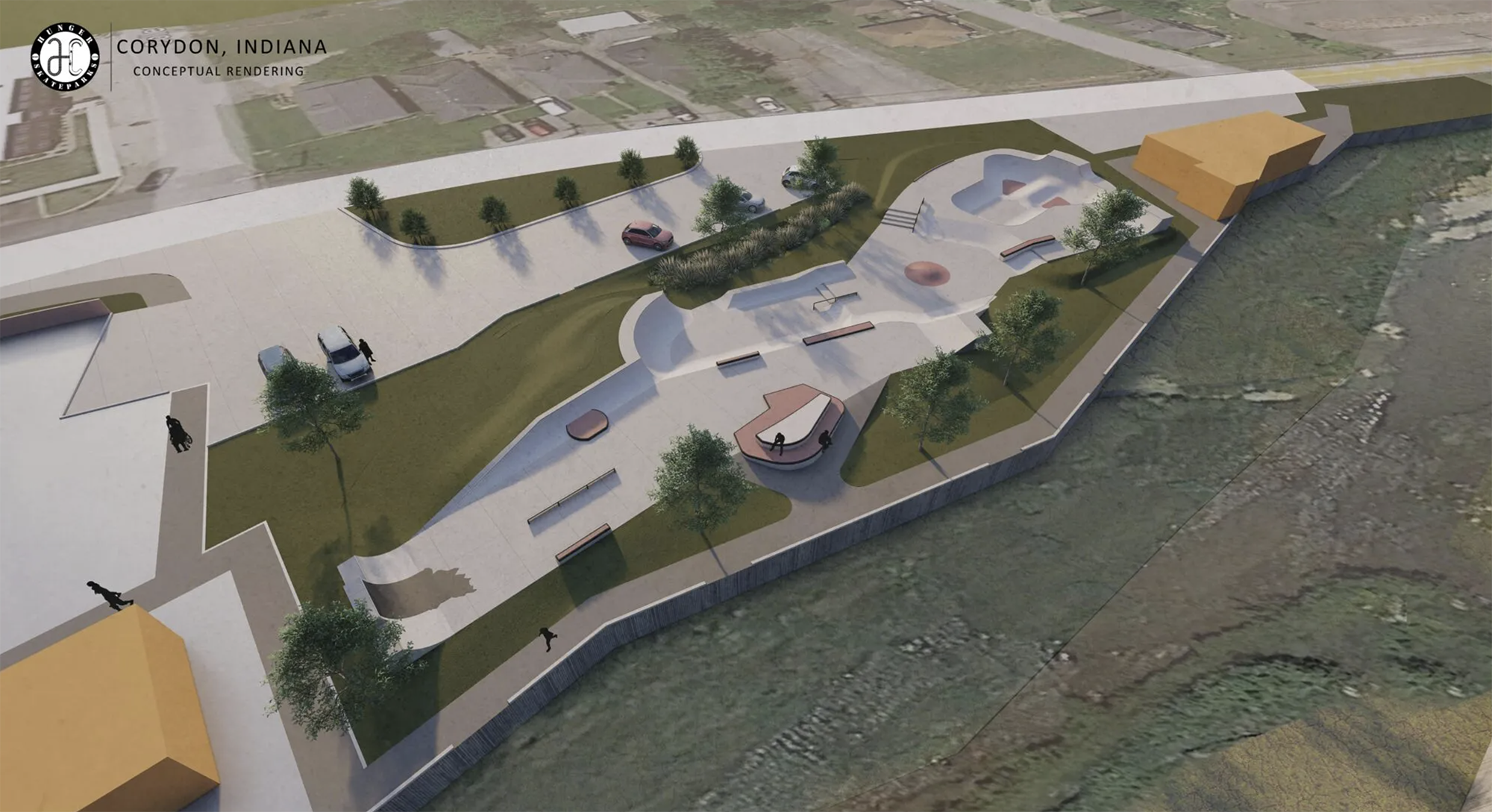 Corydon Skate Park Construction