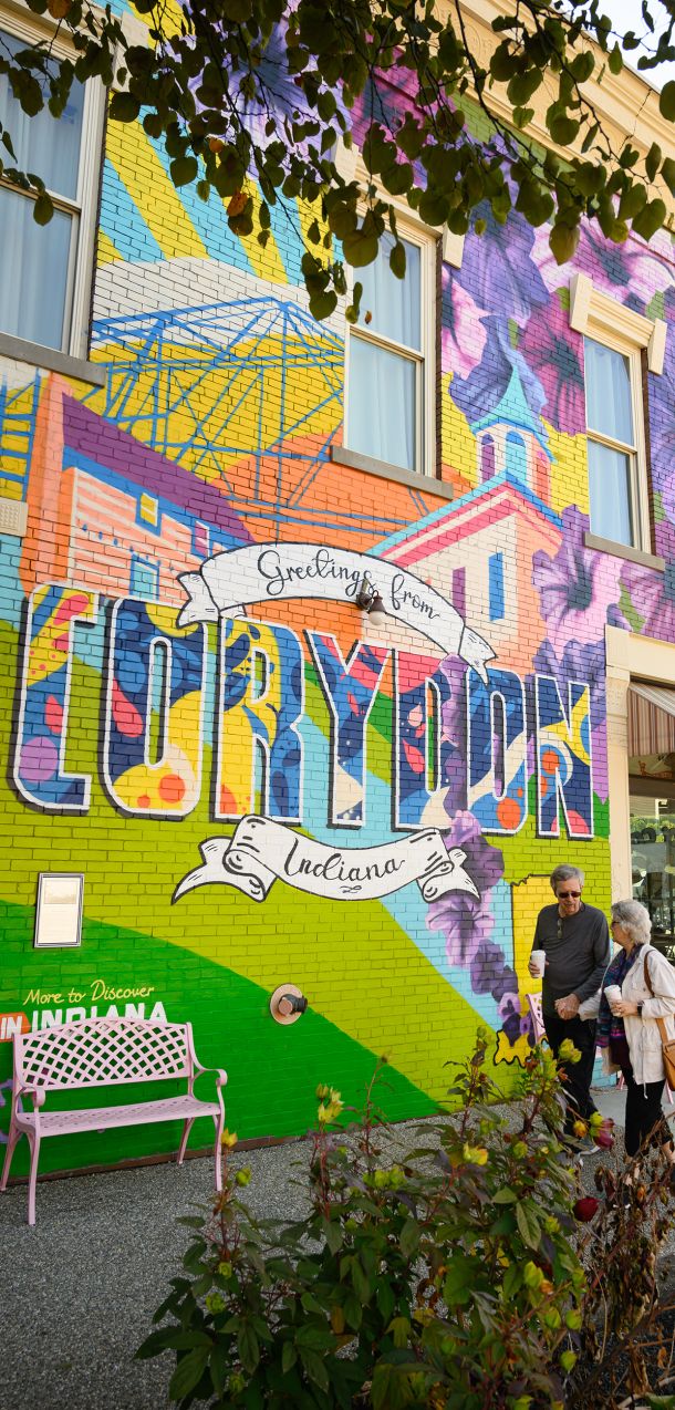 Photo of downtown artwork